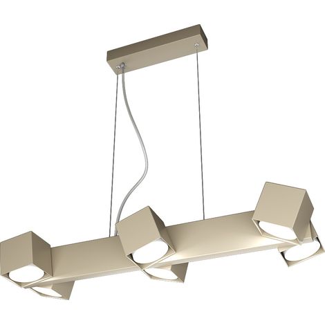 Sospensione Moderna Rotation Metallo Sabbia 6 Luci Gx53 (1/4)
