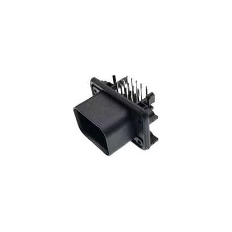 Connettore AmpSeal femmina 14 vie nero da circuito stampato 90°
