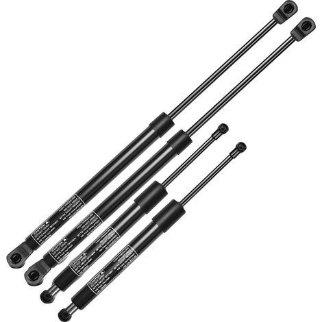 Resorte de gas, diámetro del vástago del pistón 10 mm, diámetro del cubo 97 mm, diámetro de la carcasa 22 mm, longitud 310 mm, fuerza de empuje 560 N (1/5)