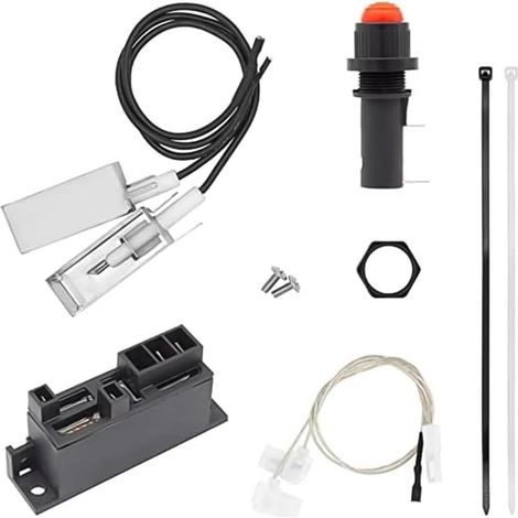 Besttoolifes Kit d'allumage, pièce de rechange pour barbecue à gaz, pour allumeurs Q1200/Q2200, kit de bouton d'allumage pour barbecue à gaz, pièces de rechange