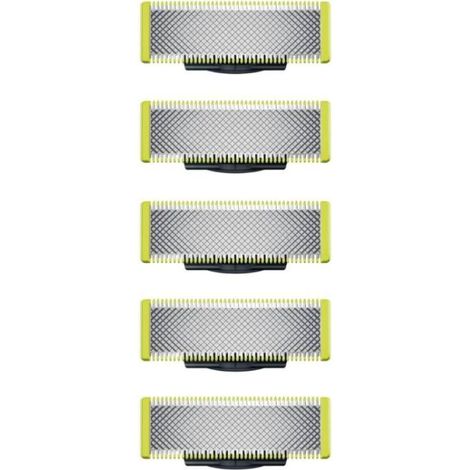 Ersatzklingen für OneBlade-Rasierer- und Haarschneidegerät – aus langlebigem Edelstahl, ideal zum Schneiden, Stylen und Rasieren – 5er-Pack