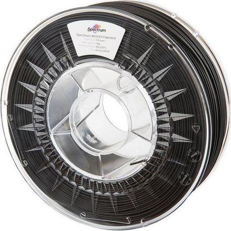 Spectrum WOOD Filament Schwarz Ebenholz für 3D-Druck