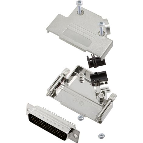 TRU COMPONENTS TCD45PKM25HDP44K 7709452 D-SUB Stiftleisten-Set 45 ° Polzahl: 44 Lötkelch 1 St.