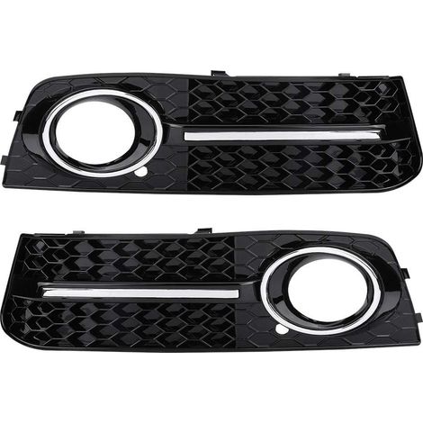 Griglia a nido d'ape per Audi A4 B8, griglia a nido d'ape per Audi A4 B8, griglie di protezione fendinebbia cromate lucide, griglia anteriore adatta per A4/S4 B8 08-12, accessorio griglia A4 B8