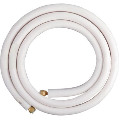 Tuyau de Cuivre pour Climatiseur - 1/4 & 3/8 - 4M - Avec un Bobine Isolante - Câble HVAC - Canalisations Costumes ou Complets