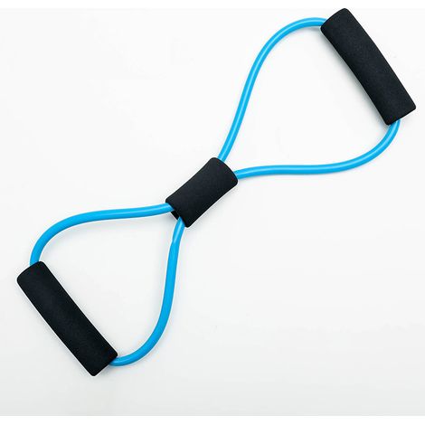 Extracteur à 8 caractères huit caractères maison yoga épaule ouverte tirer vers l'arrière beauté dos façonner poitrine extenseur formateur bleu (1/2)