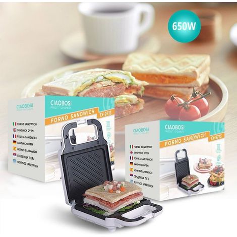 Linq - Piastra Elettrica Macchina Sandwich Toast Tostiera Pancake Waffle Panini Tx-9713 - (1/5)