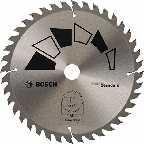 Bosch Kreissägeblatt STANDARD D= 184 mm Bohrung= 20 mm Z= 40 - 2609256B56