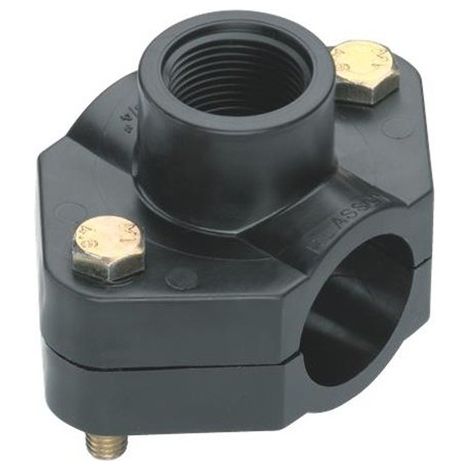 7PZ PRESA A STAFFA IN POLIPROPILENE +â-£ 40 x 1/2 (2 bulloni)