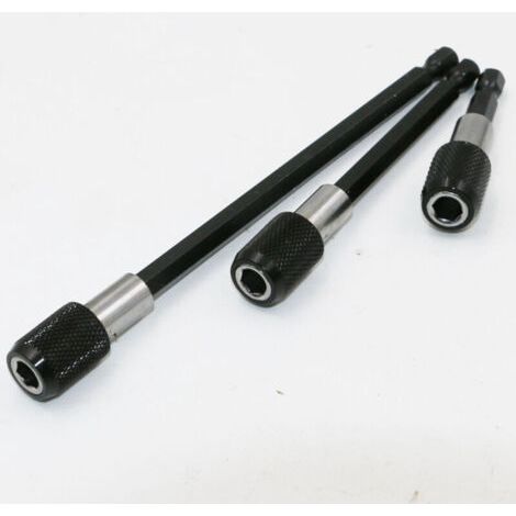 Lot de 3 porte-embouts magnétiques à changement rapide 1/4" Porte-embout magnétique pour visseuse sans fil Convient pour perceuse, tournevis, vis filetée (1/4)