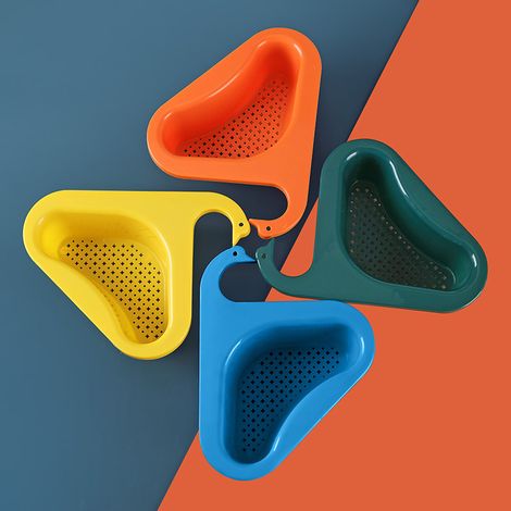Panier d'évier Swan, lot de 4, crépine d'évier d'angle pour cuisine (1/5)