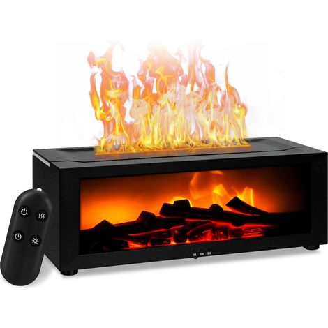 Diffusore di aromi 3D Vlam – 280 ml Stille Luchtbevochtiger met Afstandsbediening, diffusore aperto haard, 7-Kleuren LED-Verlichting, Nachtlampje voor Slaapkamer, Huis, Kantoor, Cadeautip (1/5)