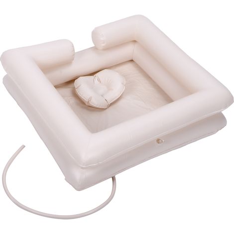 Tragbares, aufblasbares Haarwaschset aus PVC für ältere Menschen, Menschen mit Behinderungen und Schwangere, Shampoo-Becken (1/5)