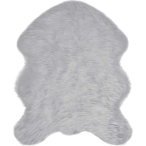 Maison Exclusive - Alfombra de de oveja sintética TAFALLA Gris 50