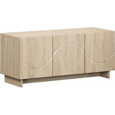 TV-Lowboard 90 x 34,5 x 40 cm Sonoma-Eiche Holzwerkstoff vidaXL (1/5)