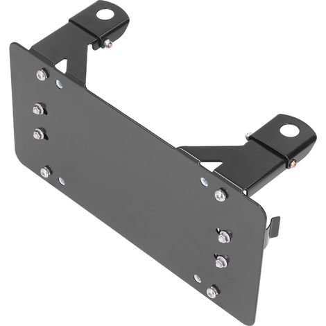 Support de plaque d'immatriculation en acier pour treuil avec rouleau et support étanche, accessoire auto pour véhicule tout-terrain. (1/5)