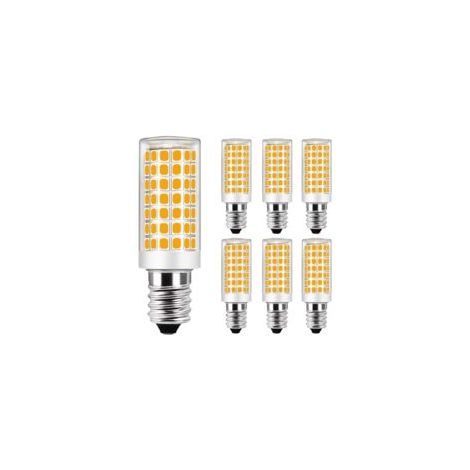 Lot de 6 Ampoule E14 9W LED équivalent Ampoule Halogène 75W-Blanc Chaud 3000K-Not dimmable-AC 220-240V (1/5)