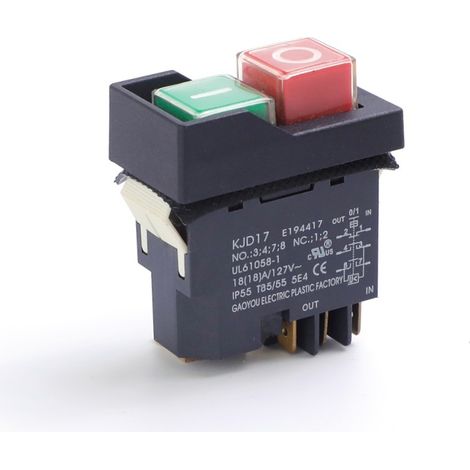 KJD6-5E4 250V self-locking waterproof electromagnetic switch with power failure protection, magnetic start switch compatible with the KJD20 series.--DTEKGAZ