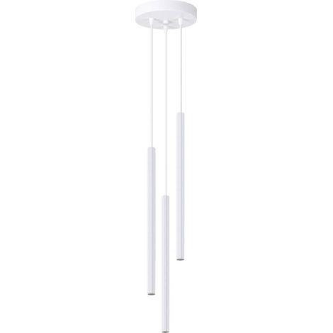 Hängeleuchte, geriffeltes Rohr, weiß, dreifach ARCHE 3xG9 8W SL.1340 Sollux Lighting (1/5)