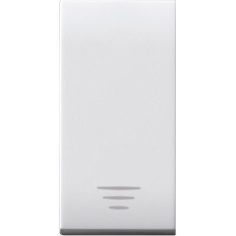 10A Domus S44 AVE Druckknopf Farbe RAL 9010 1P Beleuchtet Glänzendes Finish 1M