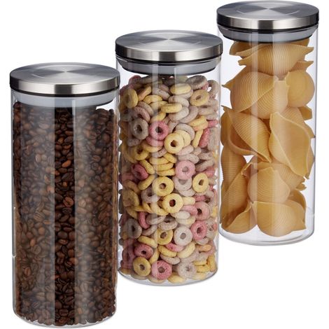 3 tarros de almacenamiento de 1300 ml