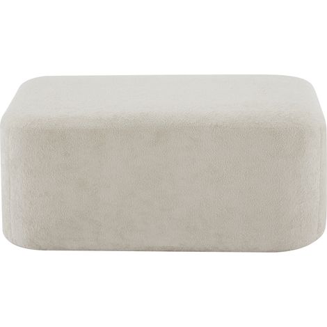Puf modular de terciopelo beige 96x69x45 cm MODENUIT (1/5)