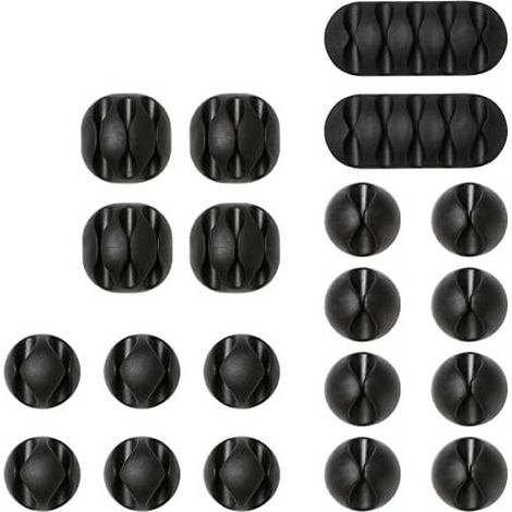 Kabelclips Kabelhalter, Vielzwecke Kabelführung câble organisateur set pour bureau, Netzkabel, USB Ladekabel (1/5)