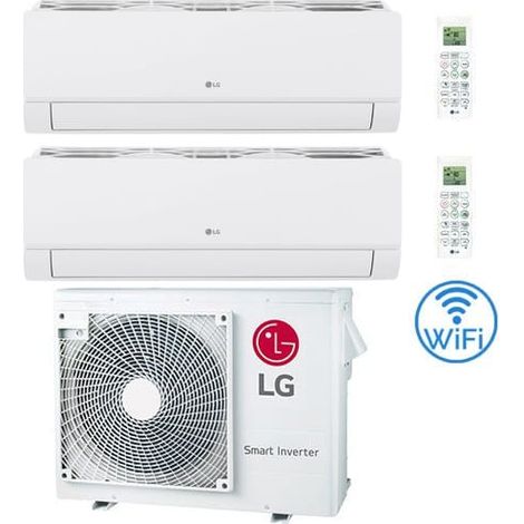 Klimaanlage LG Dualcool Libero Smart R32 Wifi Dual Split Dual Inverter 9000 + 9000 BTU mit E.U. MU3R19 Klasse A+++/A++ NEU 2026