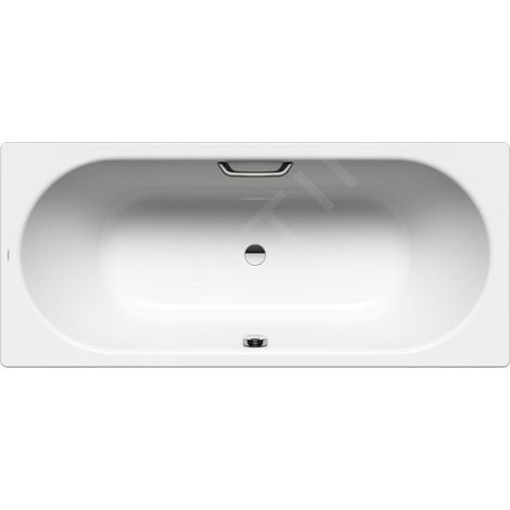 Kaldewei Ambiente - Baignoire rectangulaire Classic Duo 114, 190x90 cm, avec trous pour les poignées, effet Perl, blanc 291510113001 (1/3)