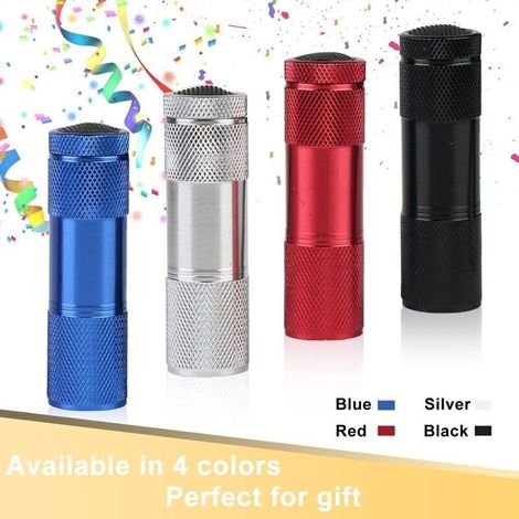 Mini Lampe de Poche - 8 Pièces Lampe Poche LED pour la fête d'anniversaire des enfants, Étanche Petite Lampe Torche en aluminium avec Lanyard pour Camping Lecture Randonnée Outdoor (1/3)