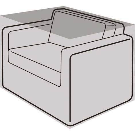 Large Armchair Cover - Super Tough Polyethylene - W3650 (1/2)