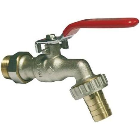 Robinet d'arrosage à sphère orientable 15/21 - 20/27 nickelé