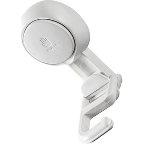 Bacchetta autoadesiva da 2 pezzi Porte-Balai - Organizer per scopa Ventouse antiscivolo e gancio a muro Pince à Vadrouille (1/2)
