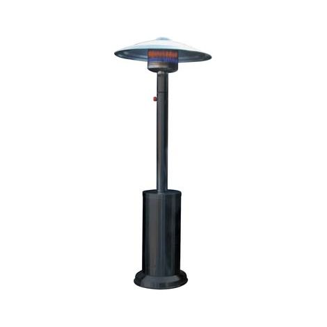 STUFA GAS GPL A FUNGO + RUOTE DOMUS  NERO KW 5/12