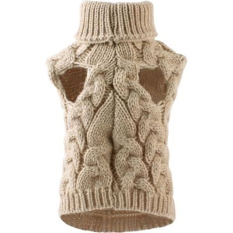 Vêtements en laine pour chiens - - Beige - Taille M beige (1/4)