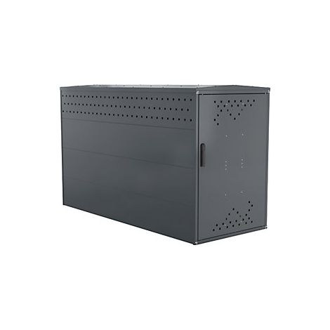 Caja para bicicletas  elemento básico con 1 techo a dos aguas  (1/5)