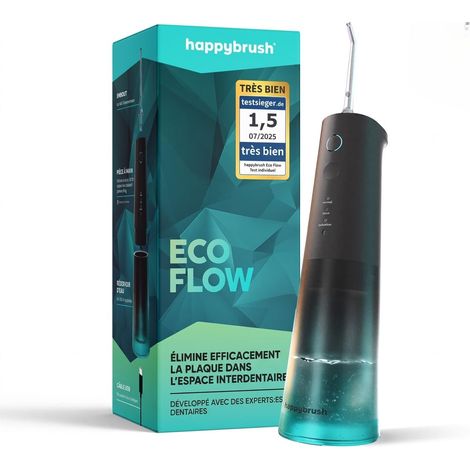 Hydropulseur - AllBlack – Essai 100 jours - Water Flosser Sans Fil pour Nettoyage des Dents & Espaces Interdentaires – Irrigateur Efficace pour une Hygiène Bucco-Dentaire Saine (1/5)