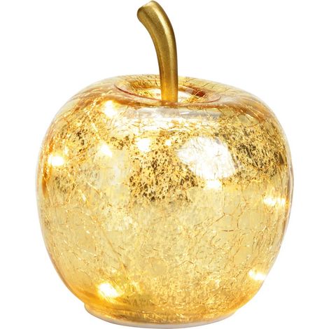 Lampe Pomme lumineuse 10 Led Or 11 x 12 x 11 cm (1/4)