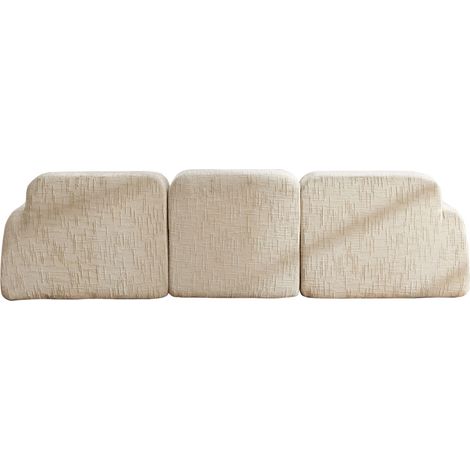 Canapé moderne en Tissu, couleur Beige, pour salon, bureau et petit appartement, de qualité supérieure, au design épuré et aux finitions soignées (1/5)