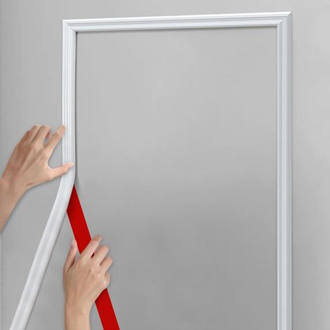 Stuhlleistenleiste, 610 x 2 cm (L x B), grundiert für die Wandgestaltung und zum Schutz der Wände, 240 Zoll L x 0,9 Zoll B (1/5)