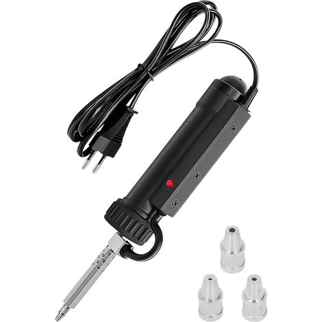 Electric Desoldering Pump, 350W Desoldering Pump with Heater, Desoldering Iron, Soldering Iron, Soldering Vacuum with 1mm, 1.5mm and 2.5mm Desoldering Nozzles (1/5)