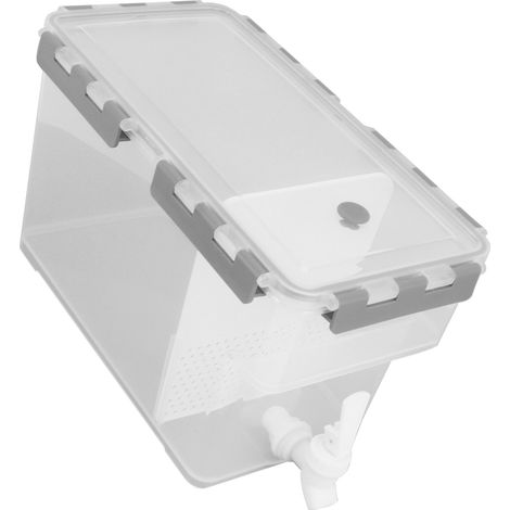 Bouilloire multifonction avec filtre intégré, grande capacité (3,5 L), grise, pour boissons froides et réfrigérateur. (1/5)