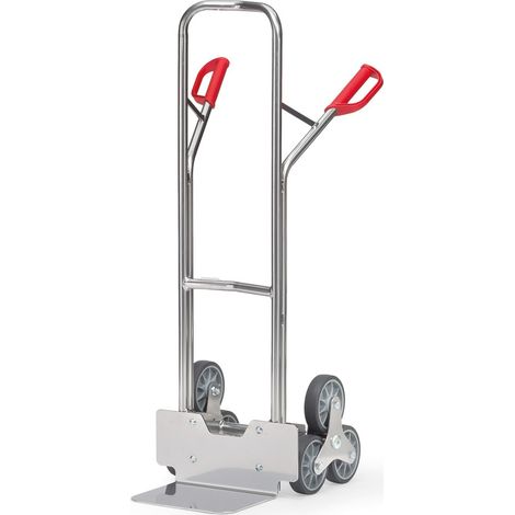 Treppenkarre H.1300mm Schaufel-Gr.L250xB320mm Alu.3armiger Radstern FETRA (1/3)