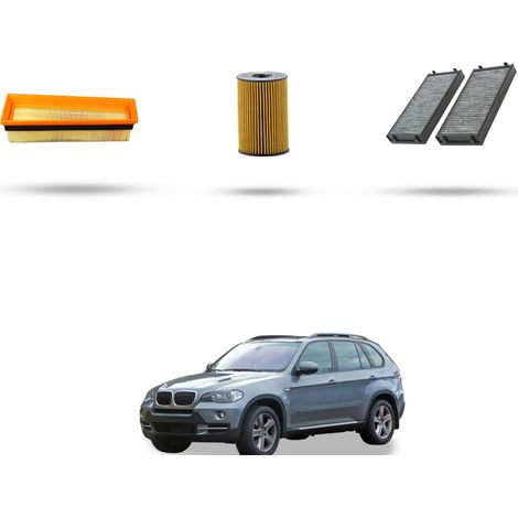 Kit tagliando 3 filtri compatibile con Bmw x5 (E70) M 5.0 408kw dal 2009 (1/4)