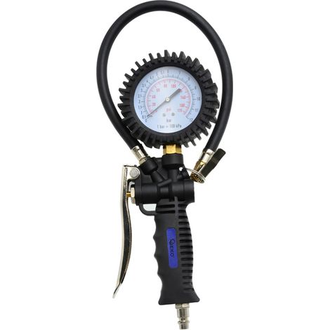 MANOMETRO PISTOLA COMPRESSORE GONFIAGGIO ARIA RUOTE AUTO G03125