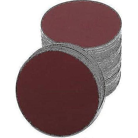 Lot de 30 feuilles abrasives rondes de 180 mm pour ponceuse, grain 60/80/120/180/240/400 (1/4)