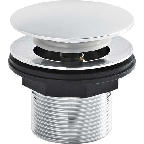 Nuie Press Top Bath Waste Excluding Overflow - Chrome