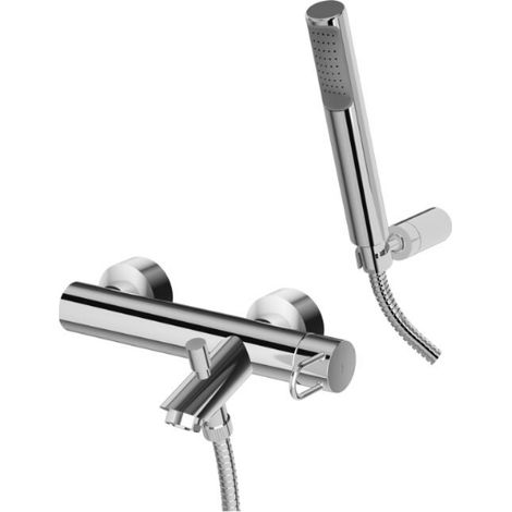 Paffoni JK026CR Serie Joker Außenbatterie für Badewanne mit Handbrause  Verchromt - Messing