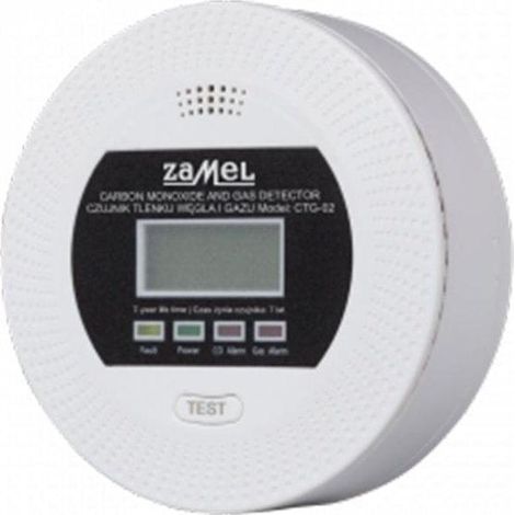 Zamel CTG-02 Kohlenmonoxid-Detektor weiß zuverlässig