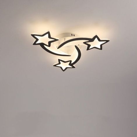 30-W-LED-Deckenleuchte, moderne sternförmige Deckenlampe für Schlaf- und Kinderzimmer, 6000 K kaltweißes Licht (1/4)